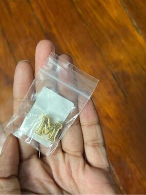 Stoney Clover Lane Gold Letter M Phone Charm